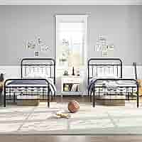 【hy100602】socph bed double Amazon.com: Yaheetech Twin Size Metal Platform Bed Frame