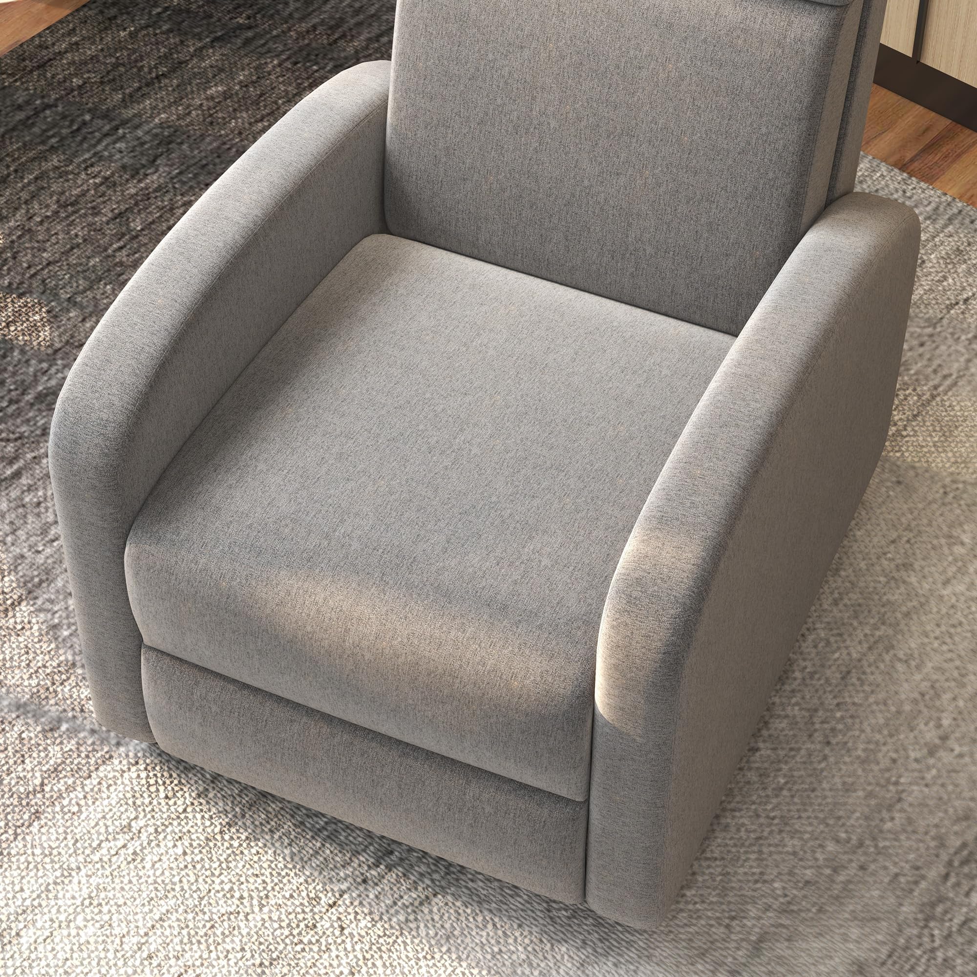 HOMCOM Fauteuil Relax Fauteuil de Relaxation inclinable Salon avec Dossier réglable jusqu'à 160° manuellement, Repose-Pieds intégré pour Salon Chambre Bureau Home cinéma, Charge 120 kg, Gris
