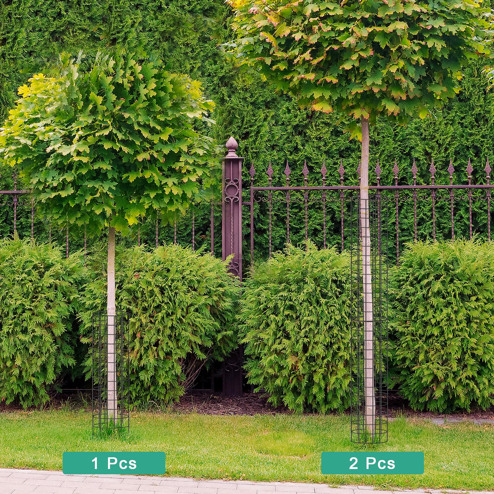 Lot De 6 Protections De Tronc D'arbre De 42 X 42 Cm, Grandes