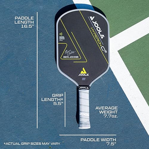 Vista 11 de JOOLA Professional Pickleball Paddles – Charged Surface Technology for Power & Feel – Select Perseus or Hyperion Shape – Fully Encased Carbon Fiber