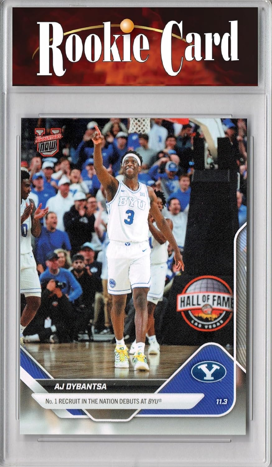 A.J. Dybantsa 2025 Bowman University Now #2#1 Recruit Debuts Rookie Card BYU Cougars