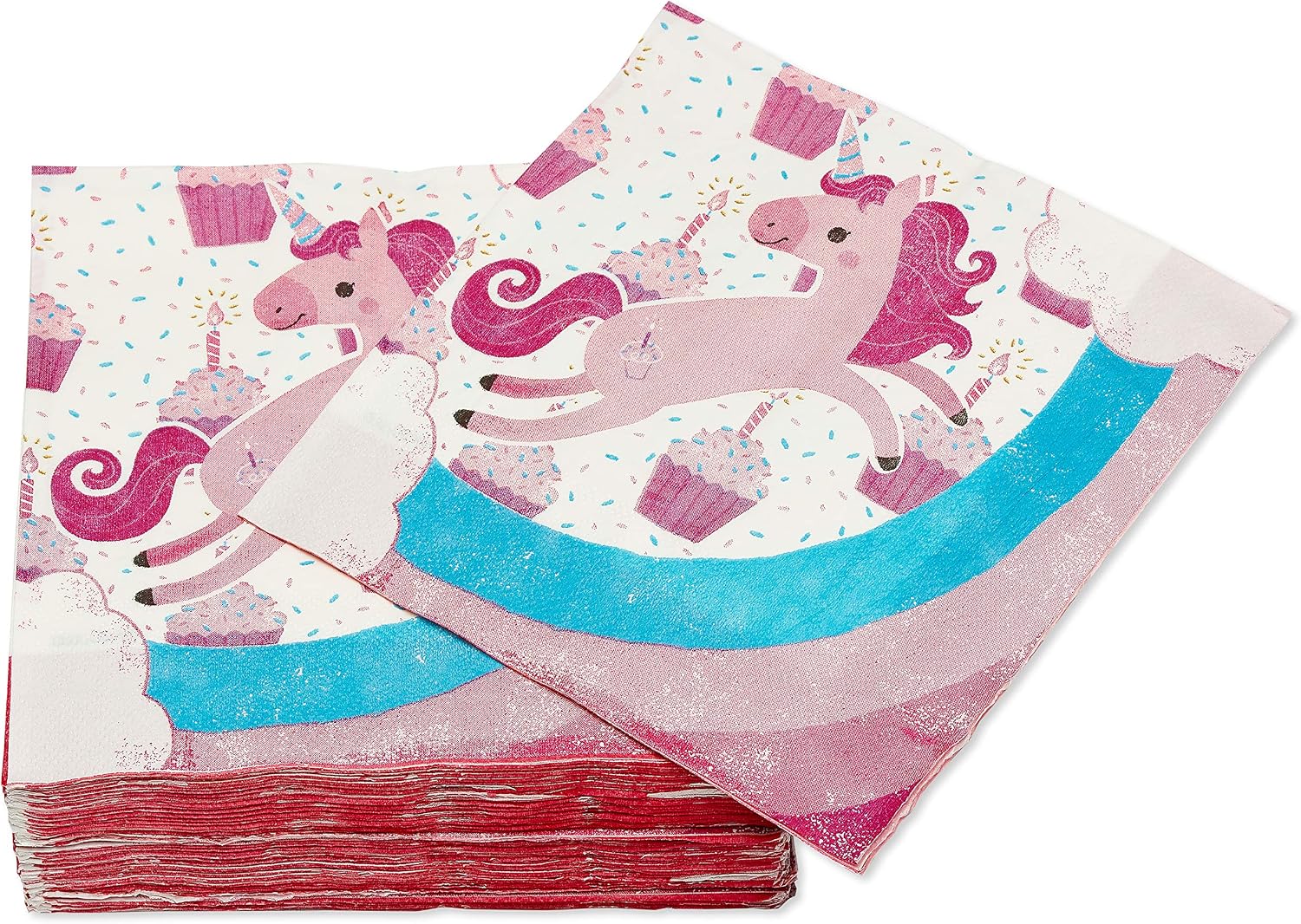American Greetings Unicorn Party Supplies, Paper Lunch Napkins (80-Count)