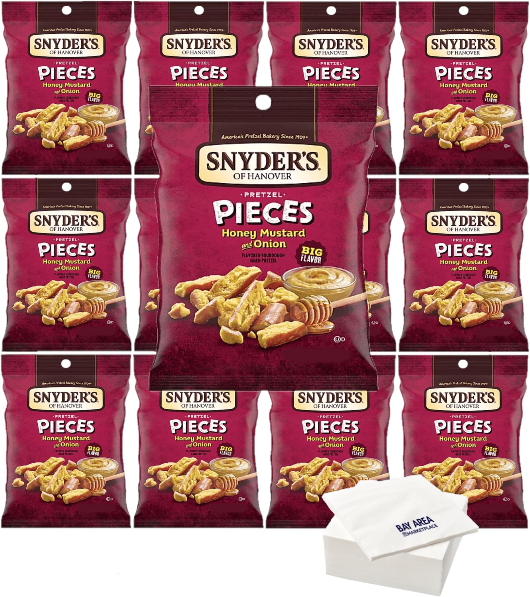 Snyder's Pretzel Pieces 2.25oz. (pack of 8) (Honey Mustard
