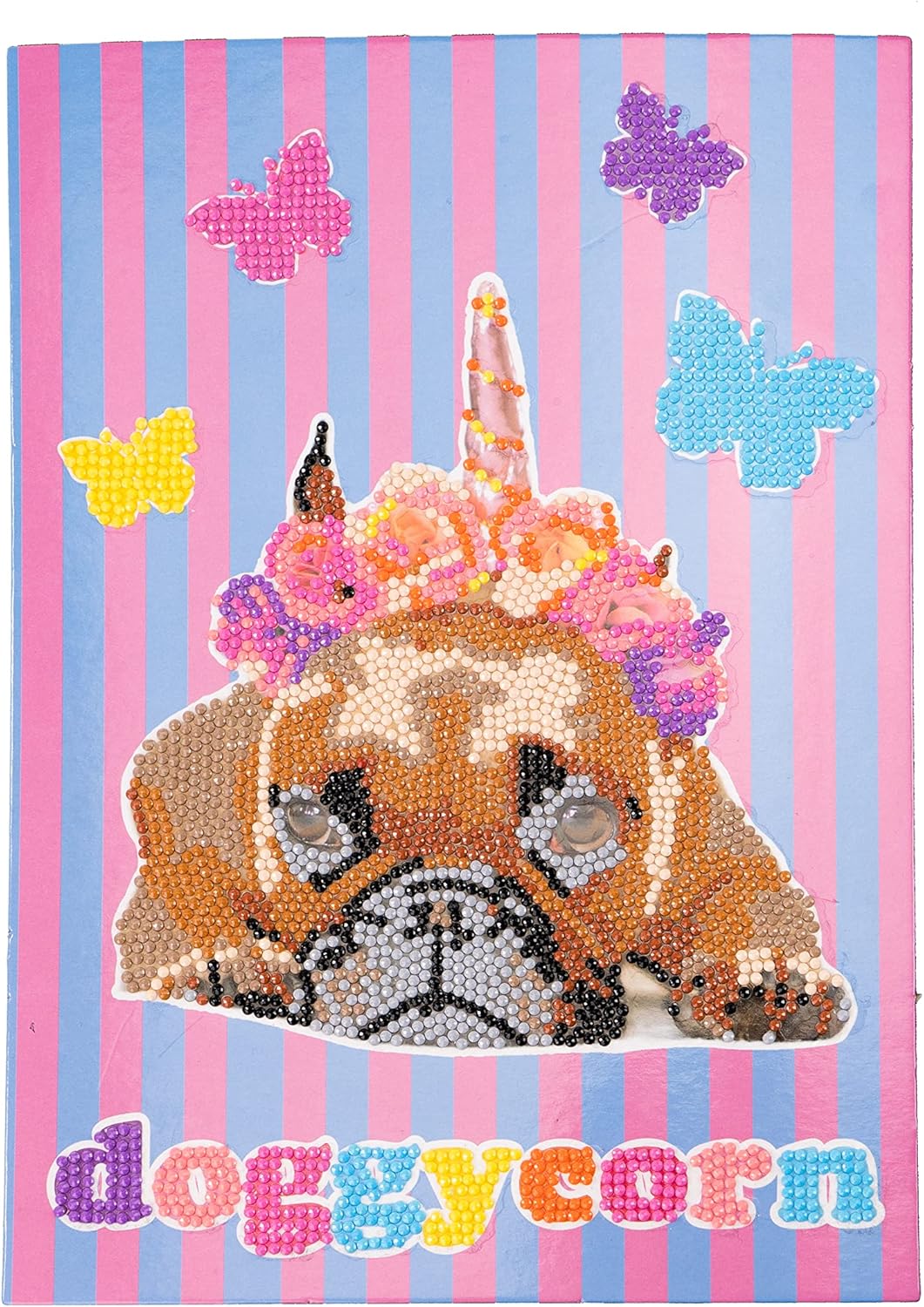 96104 Level Up - Nice Group Creative Art, Diamond Painting Kit Mosaic Makers, Pets, Doggycorn, Multicoloured