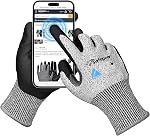 SAFEYEAR Levl 5 Cut Resistant Anti-Impact Anti-Vibration Work Gloves For Men And Women,Heavy Duty Mechanics Gloves For Adult.