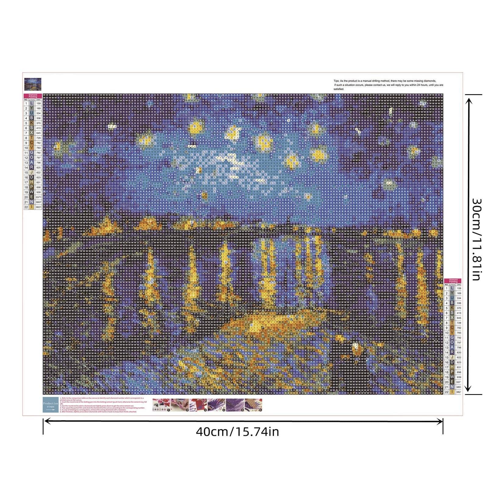 YSCOLOR Diamond Painting 5D DIY Diamante Tondo Ricamo Mare Faro Pittura