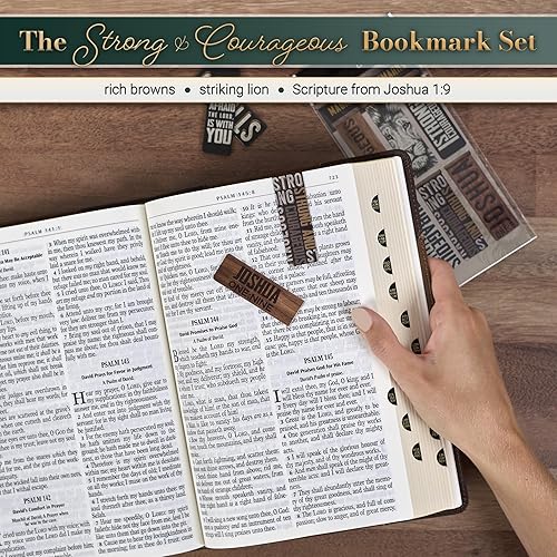 Miniatura 67 de Christian Art Gifts - Conjunto de marcapáginas magnéticos Lift Up Your Hands, 6 unidades Escénica #1