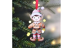 Personalized Boy Elf Christmas Ornament
