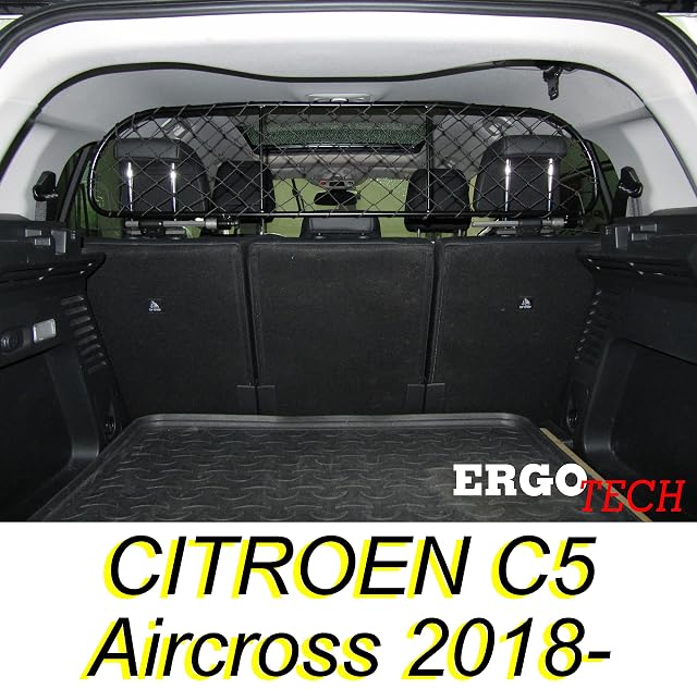 Foto 2 de 6 de ERGOTECH Rejilla Separador protección para Citroen C5 Aircross (2018-2025), RDA65-S8, para Perros y Maletas