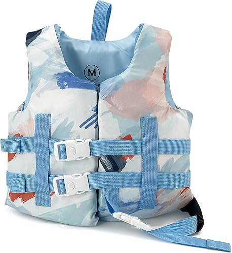 Miniatura 7 de TaktZeit Chaleco de natación para niños pequeños, flotadores para piscina de 30 a 50 libras, flotadores para brazos para niños