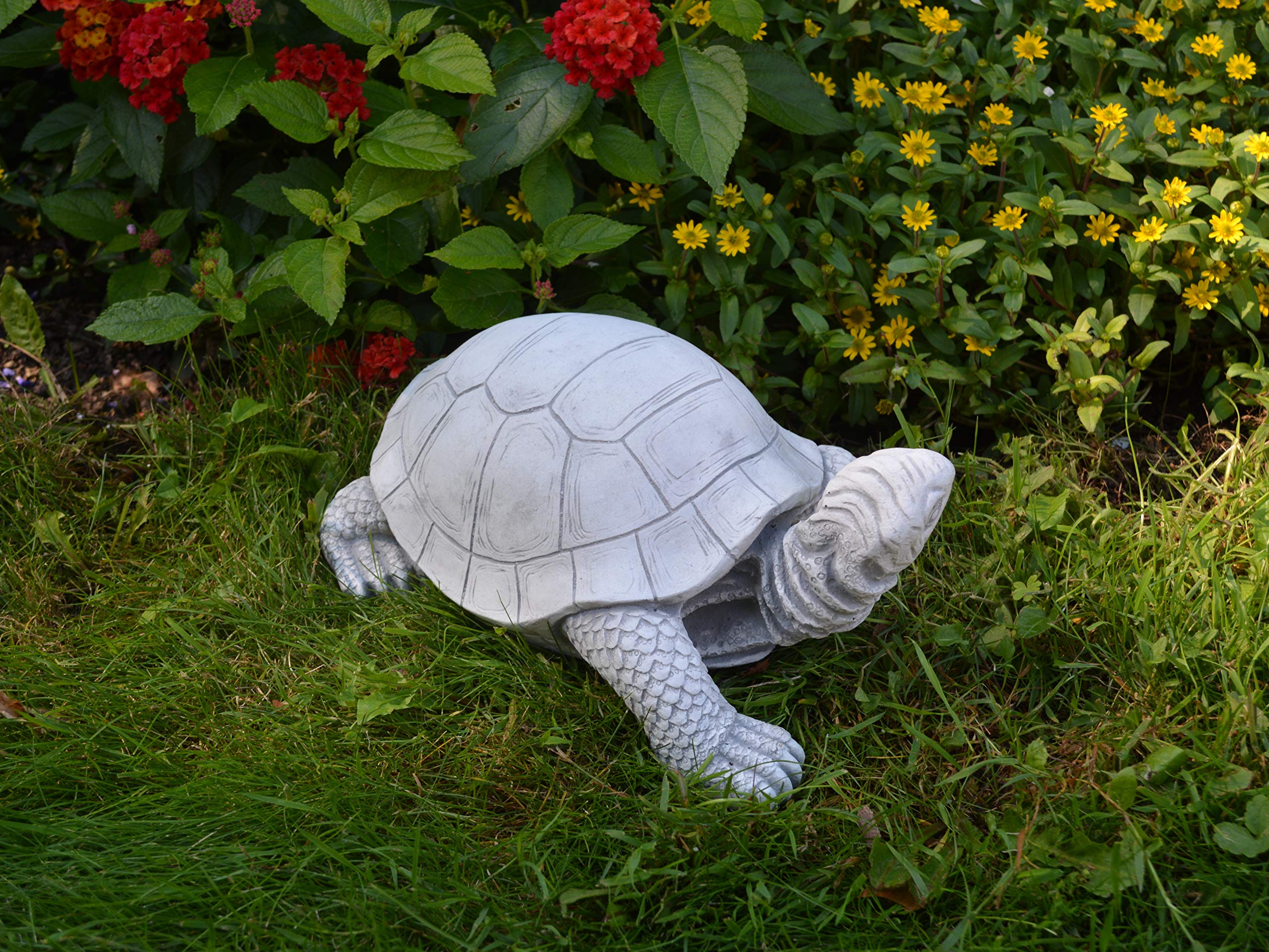 Gartendeko bella figura animale solida pietra tartaruga fatto del cast in pietra frostfest