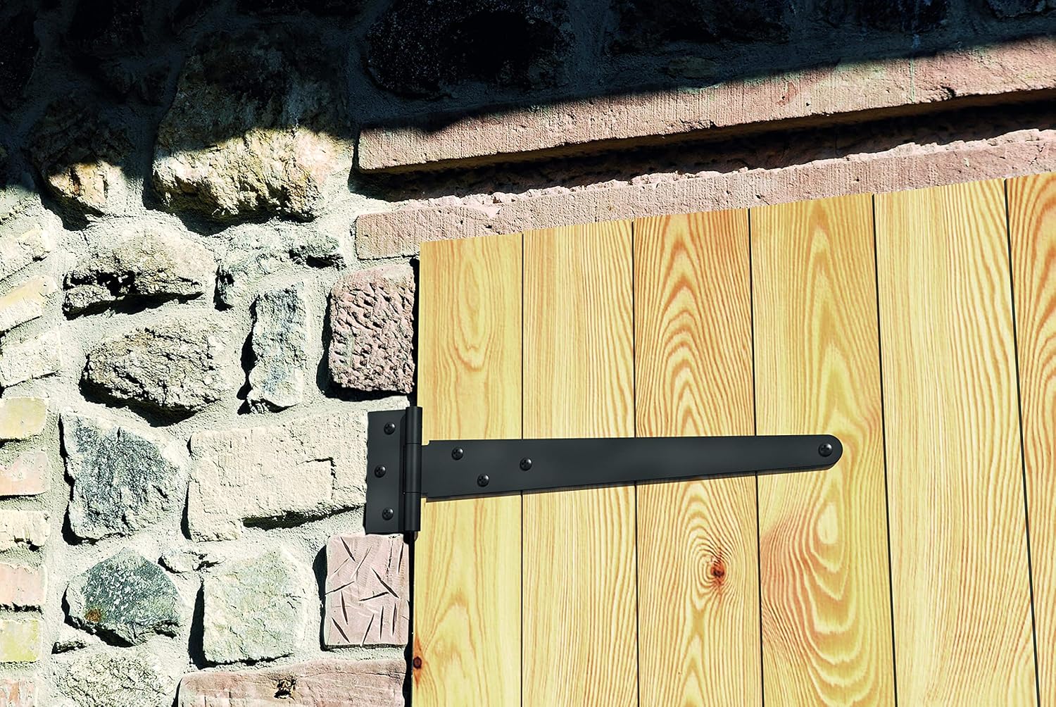 Alberts 306960 Cross Hanger, Black Dip Paint, Band 248 x 46 mm, Hinge 90 x 40 mm