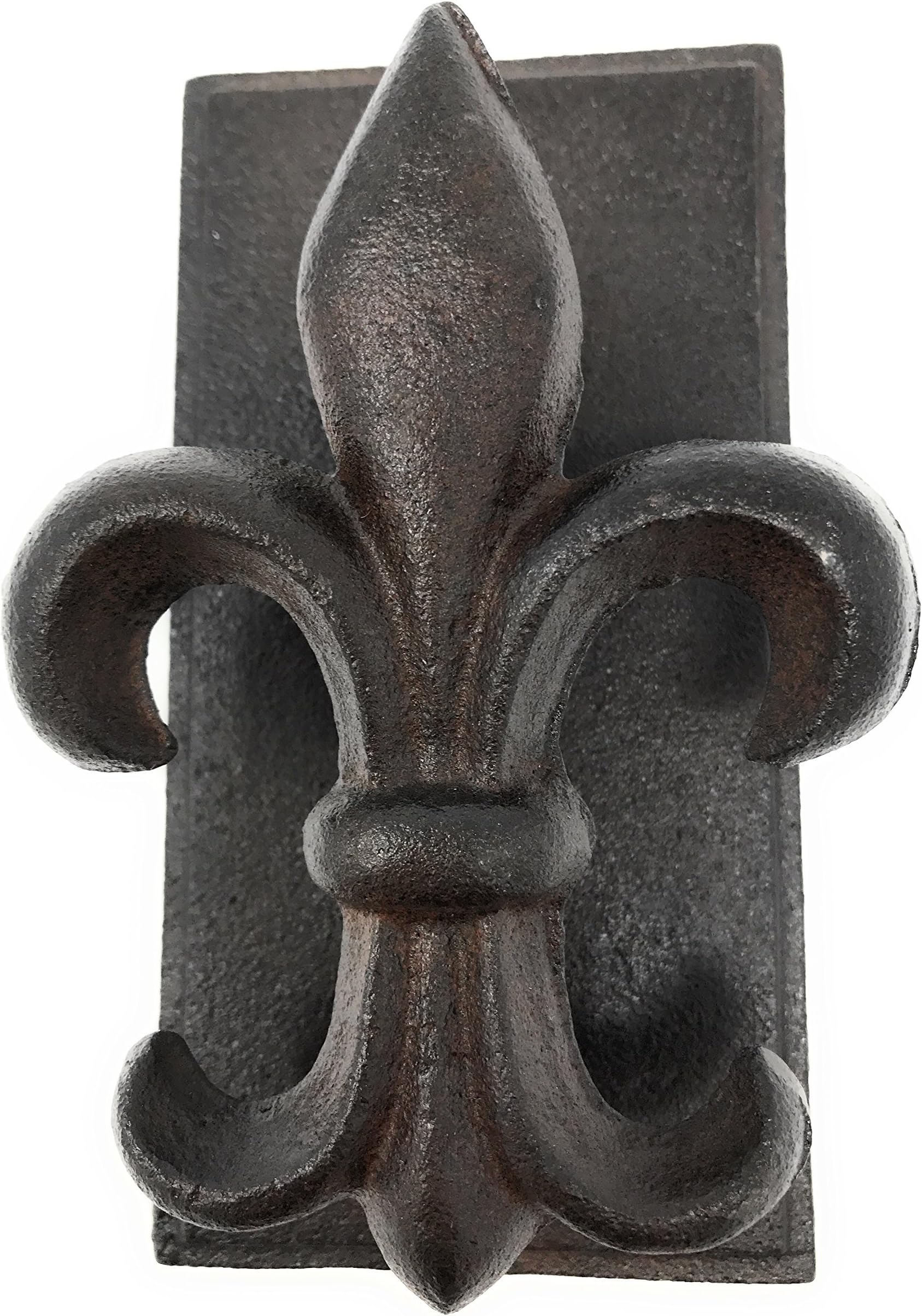 Miller Horticultural Cast Iron Fleur De Lis Door Knocker, 6 Inches Tall