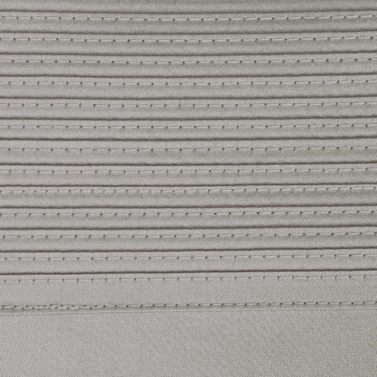 Amazon Brand – Pinzon 400-Thread-Count Pleated Hem Egyptian Cotton Sheet Set - King, Sterling