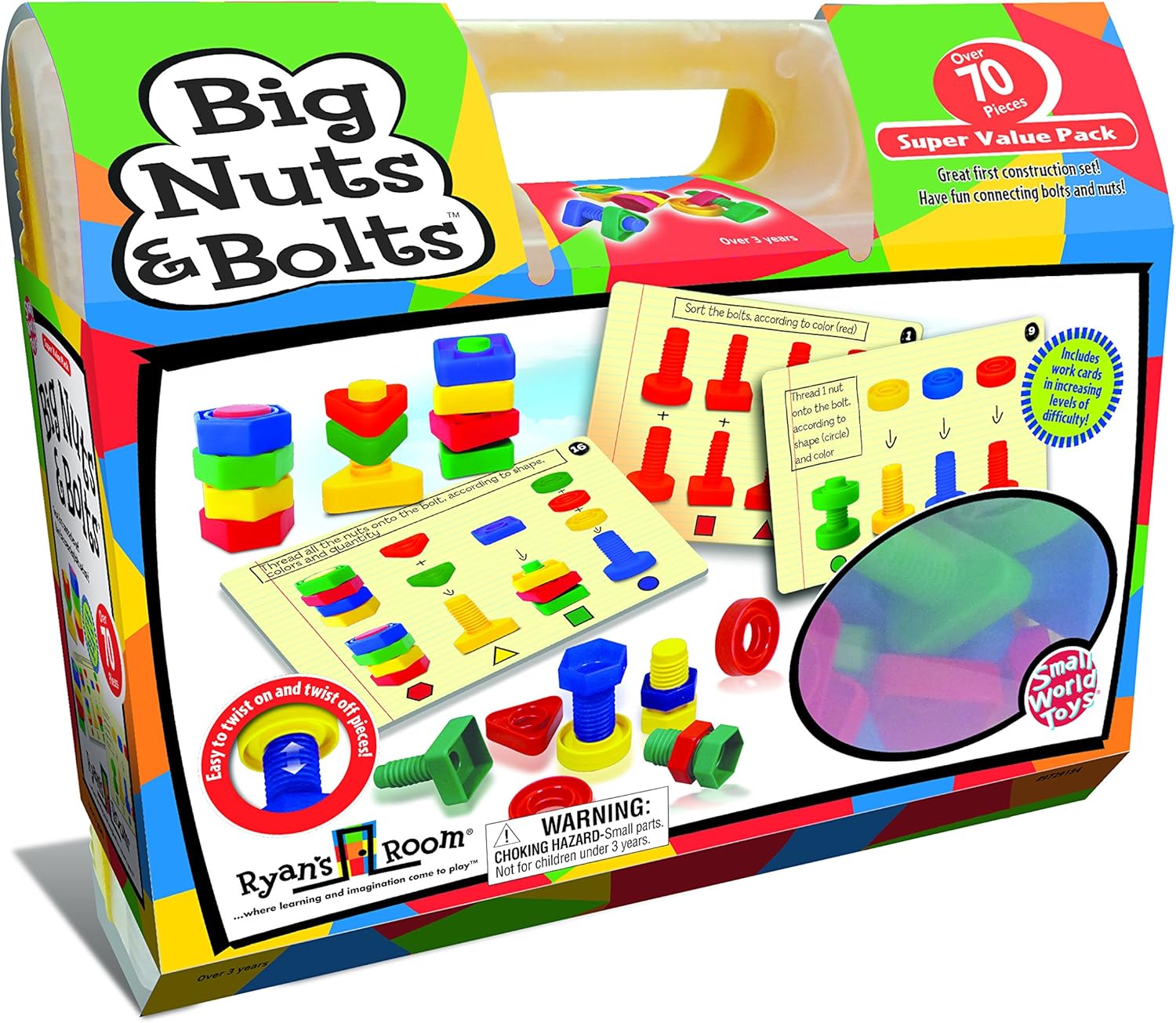 Small World Toys Ryan's Room Educational - Big Nuts and Bolts (64-Piece)
