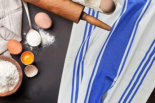 Miniatura 3 de Tiny Break Toallas de cocina, de 20 x 28 pulgadas, altamente absorbentes, 100% algodón, toallas de cocina de alta calidad, vintage, a rayas, de