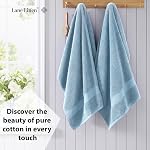 4 Piece Bath Towel Set - 100% Cotton, Ultra Soft, Quick Dry, Highly Absorbent Premium Spa Quality Bath Towel Set - Allure (28 inch x 54 inch)
