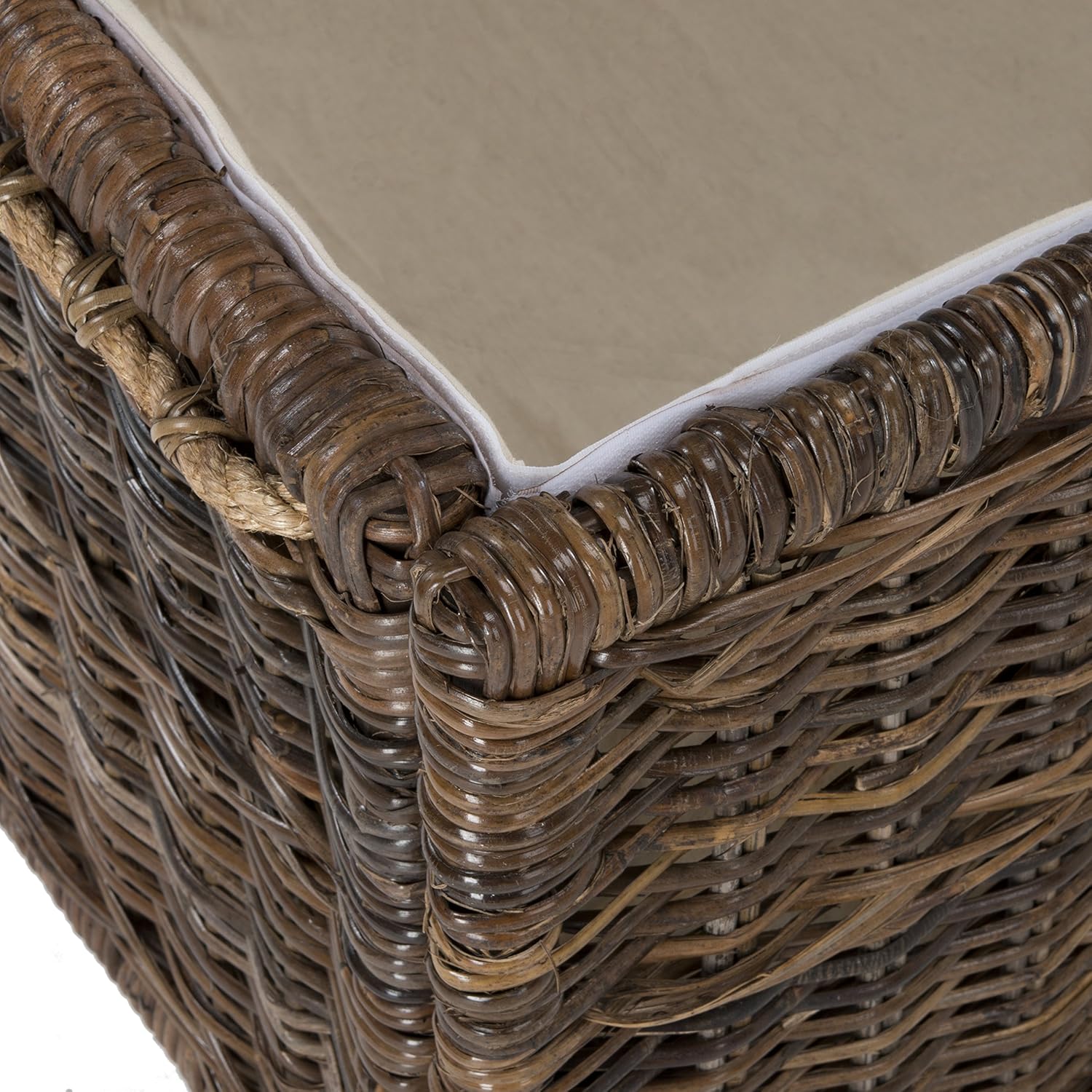 happimess Caden 30" Wicker Storage Trunk, Brown : Home & Kitchen