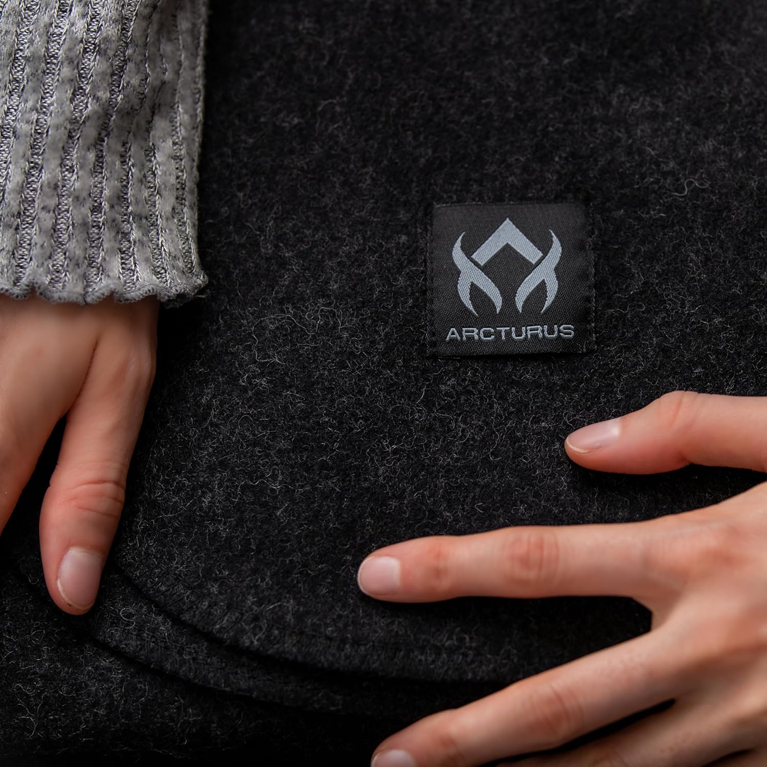 Arcturus Tahoe Wool Bed Blanket | Soft, Breathable Wool Blanket for Year-Round Comfort - King Size (90"x 108") | Thick & Washable (Charcoal Gray) - Image 7