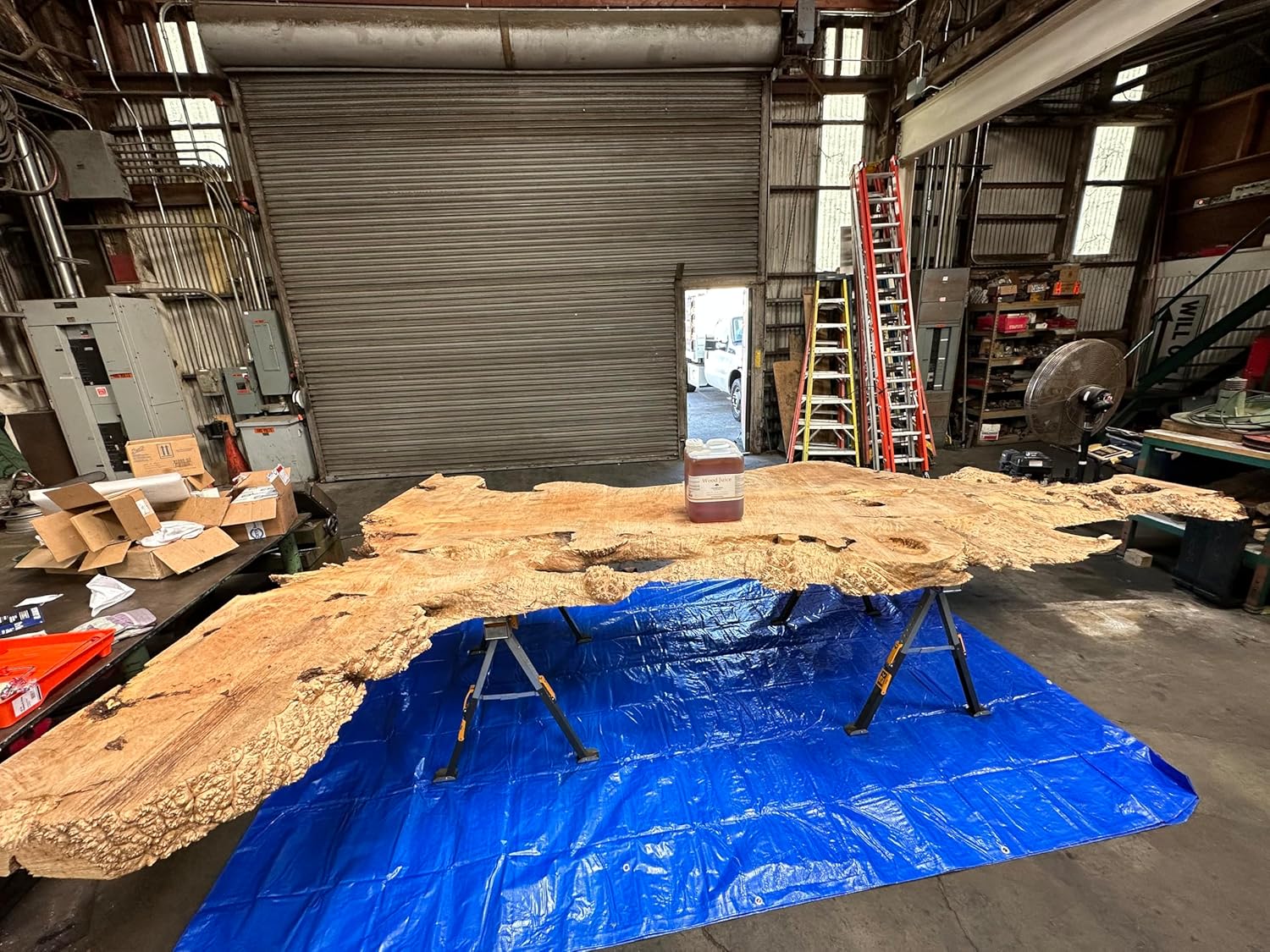 Wood Juice Semi-Dry Wood Stabilizer 5 Gallon by Preservation Solutions, Prevents Future Cracking & Warping, Ideal for Woodworkers