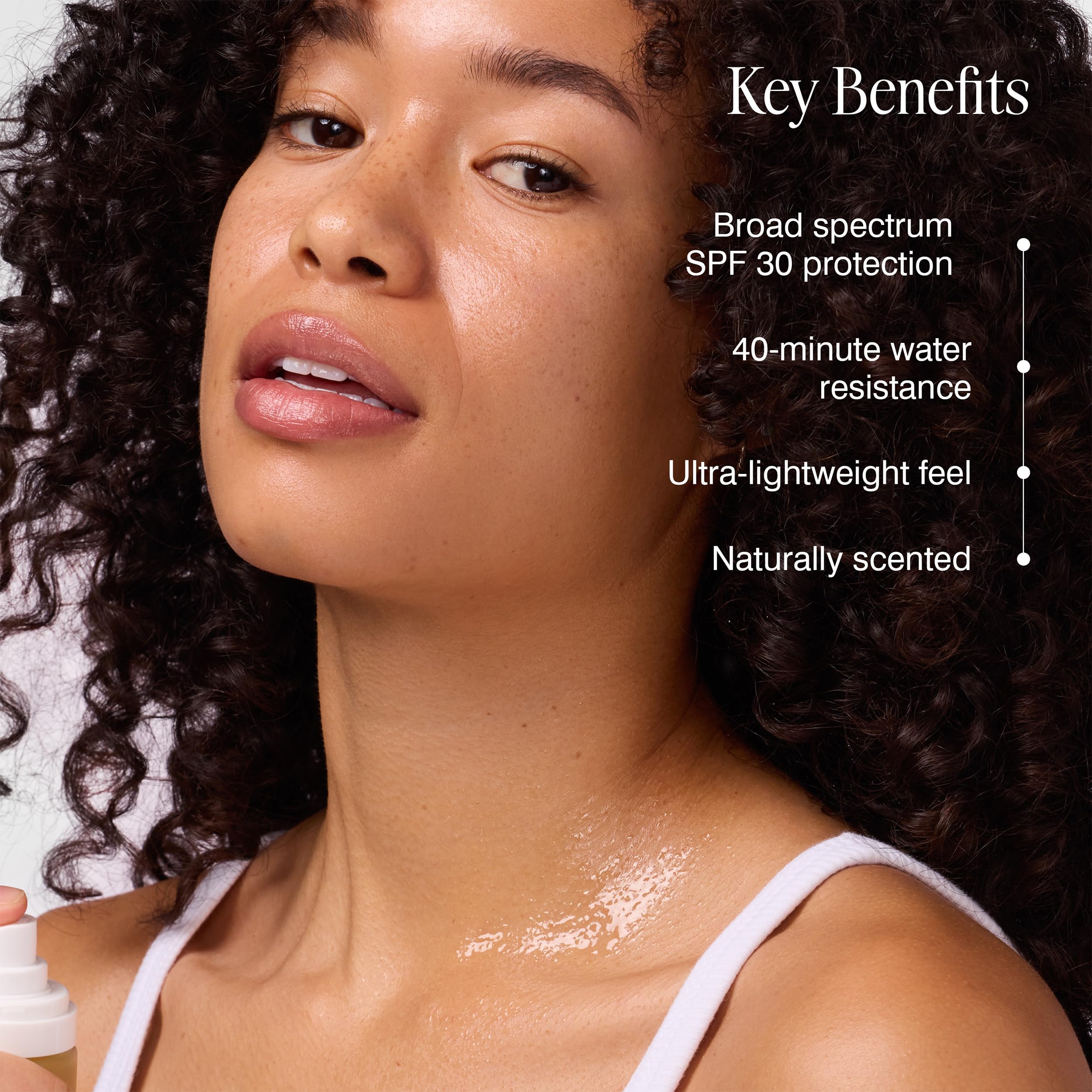 COOLA Firming Body Oil Mist SPF 30, Organic Lightweight Hydrating Sunscreen Mist with Bakuchiol, Vitamins C, D, E, Sea Buckthorn & Moringa Oils, Firms & Smooths Skin, 3.4 Oz