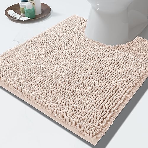 Miniatura 22 de Yimobra Alfombras lavables para baño, alfombra de baño de chenilla súper suave y absorbente para piso y alfombra, alfombra antideslizante de secado