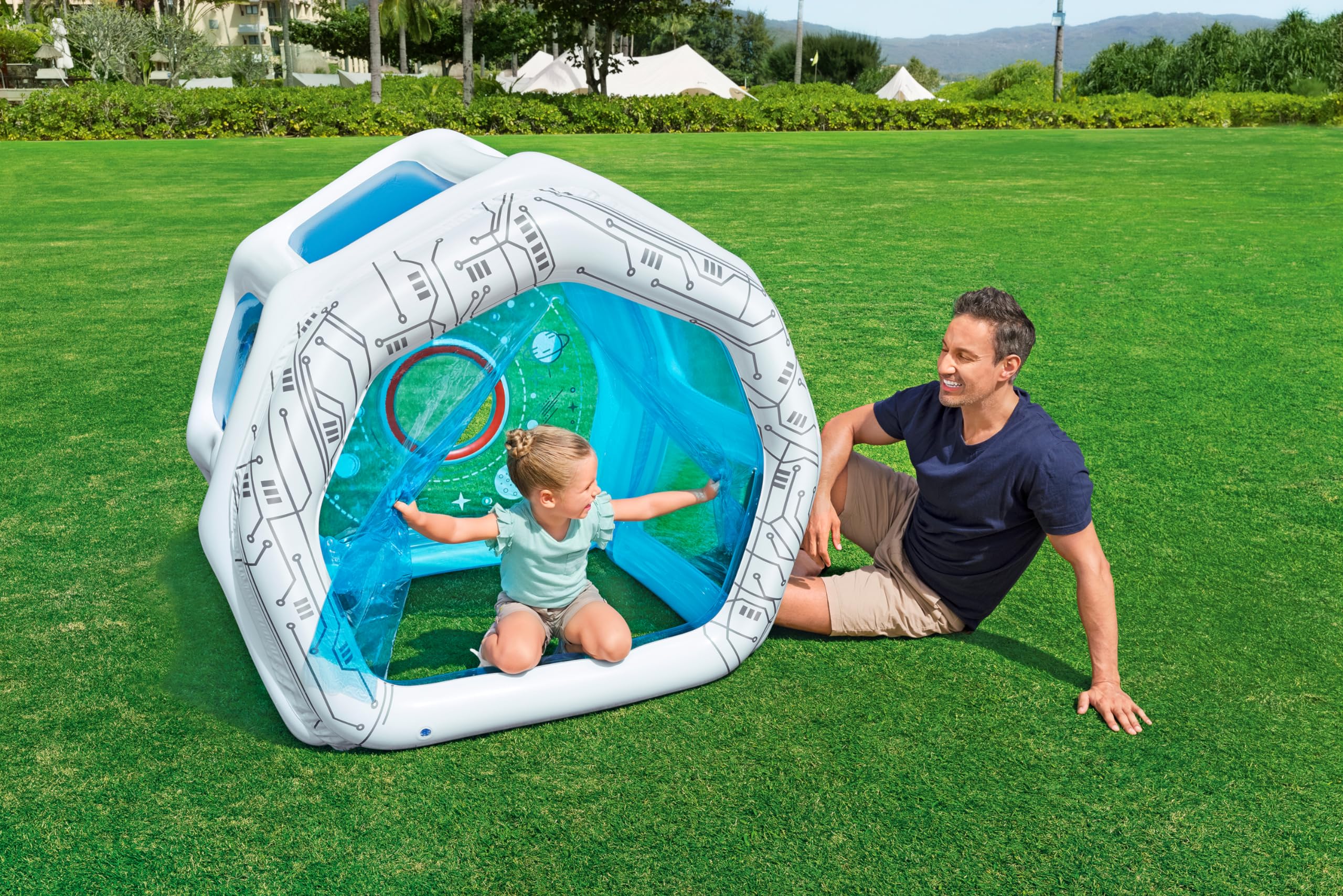 Bestway Spielhaus Space Station Exploration 125 x 105 x 117 cm