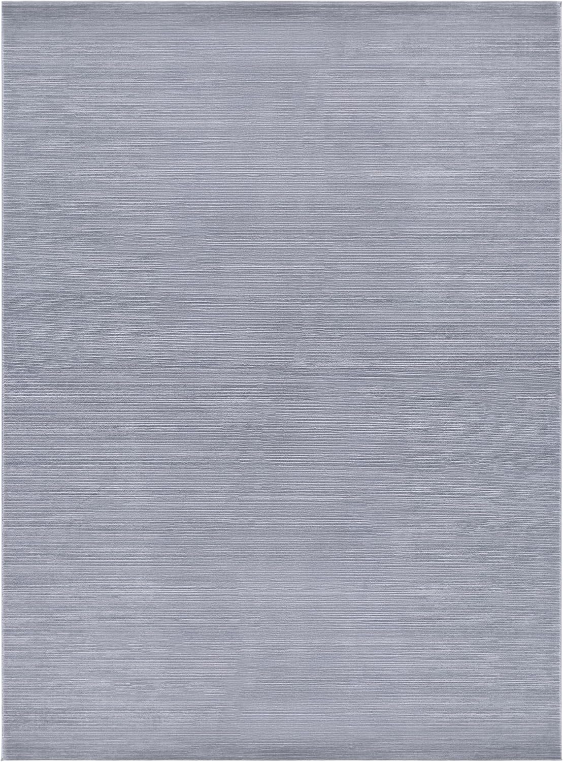 SAFAVIEH Area Rug 8x10 - Vision Collection - Large - Silver, Modern Ombre Design, Non-Shedding & Easy to Clean, Ideal for Living Room, Bedroom, Dining Space (VSN606G)
