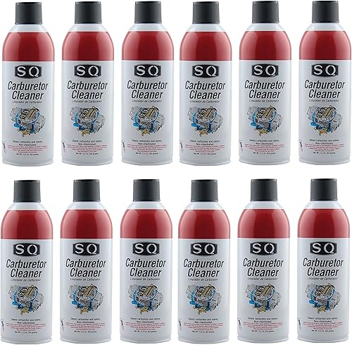 SQ Limpiador de carburador, paquete de 12, 12.5 onzas por botella
