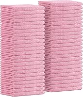 Vista 18 de Avalon Towels Microfiber Cleaning Cloths (Value Pack of 48) - Size 16 x 16 Inches, Highly Absorbent Cleaning Rags, Lint Free, Reusable and Washable