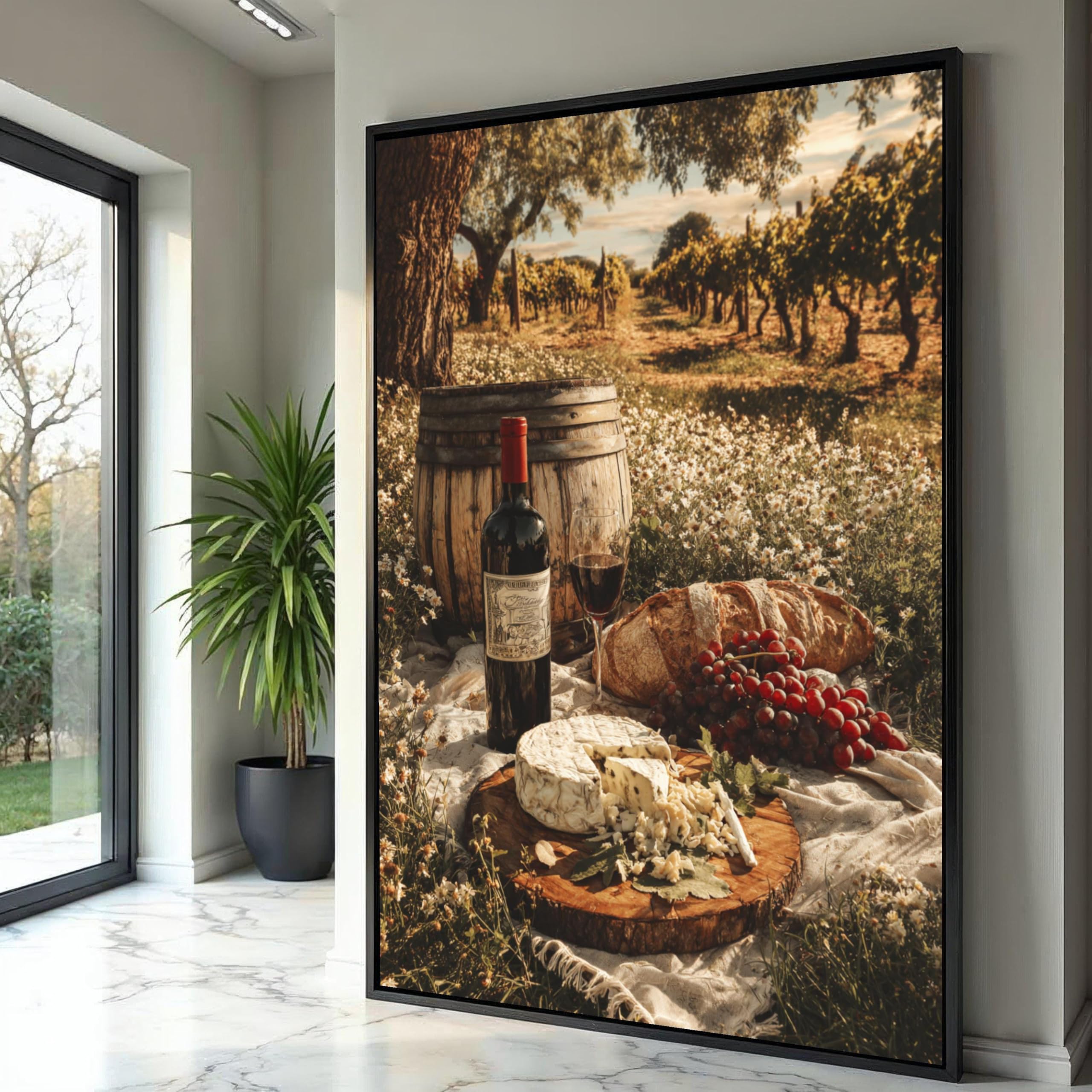 Paysage champêtre sur toile : le cadeau idéal pour épicuriens - 8