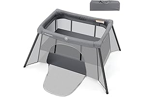 ELEMARA Lightweight Baby Travel Crib: Portable Convenience for Baby's Comfort