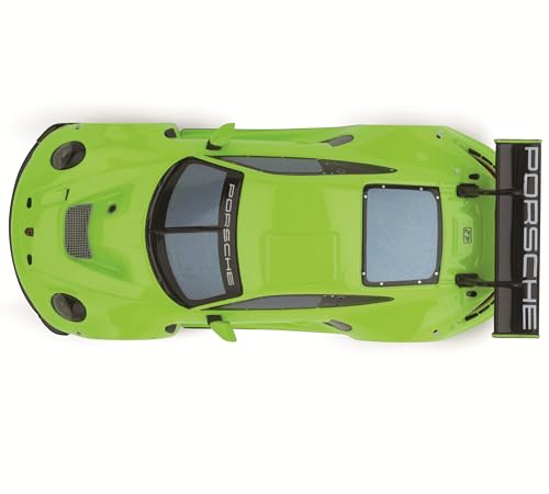 Carrera Hybrid Racing Car Porsche 911 GT3 R Acid Green 1:50 Scale Front and Rear Lights USB-C Rechargeable RC Additional Vehicle