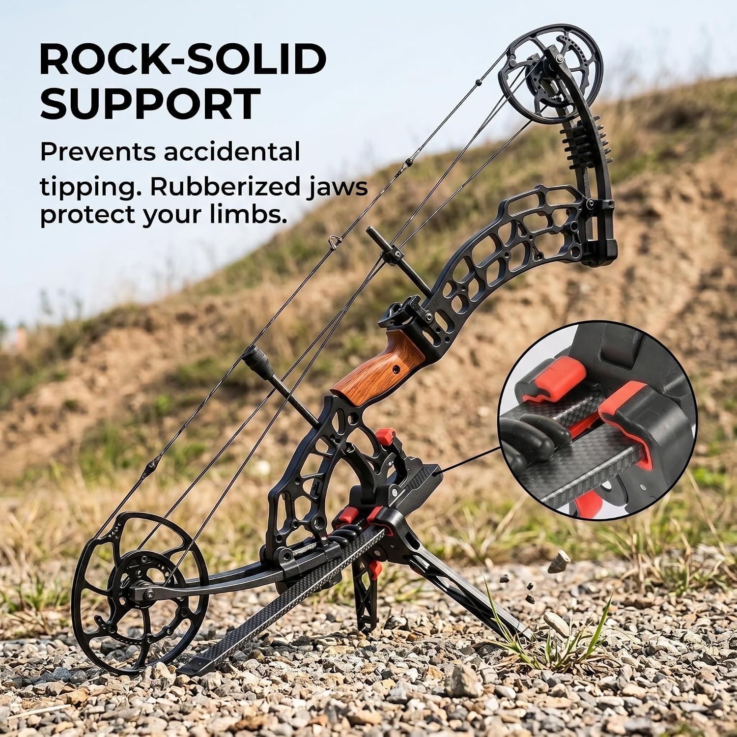4-in-1 Bow Holder Kit, Compound Bow Stand for Archery image 2