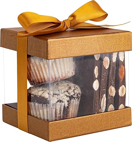 Miniatura 2 de Cajas de regalo de plástico transparente con tapa, base y cinta.