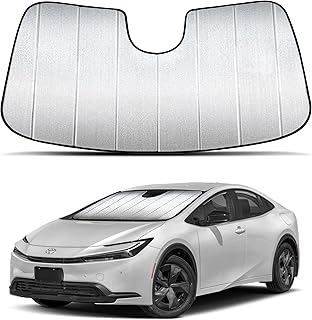 AutoMate Pro Custom Fit Windshield Foldable Sunshade for 2023 Toyota Prius Hatchback, Prius Prime Hatchback, Compact Sun Shade Block UV Rays Visor Protector Folding Dual-Purpose (Made in USA)