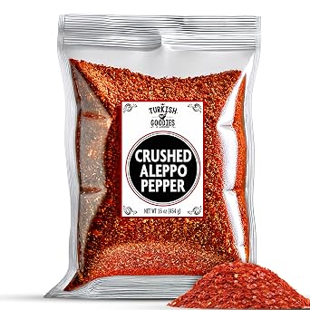 Turkish Aleppo Pepper Flakes, Crushed Pul Biber, 1 lb 16 oz