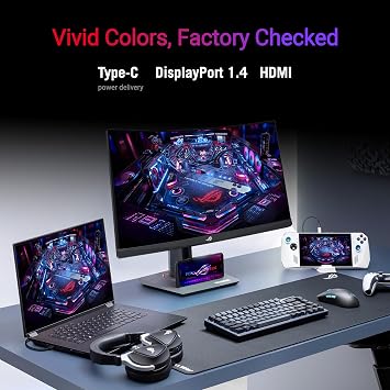 ASUS ROG STRIX XG27WCMS 27 Fast VA 1920x1080 1ms 280Hz 400cd DP HDMI USB VESA 3 YEARS Extremely Low Motion Blur Sync, USB Type-C, FreeSync Premium