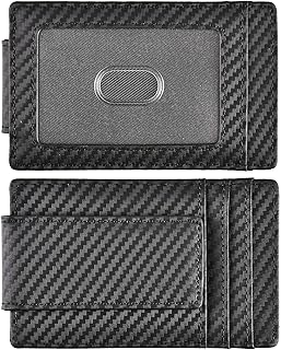 Sponsored Ad - Money Clip, Front Pocket Wallet, Leather RFID Blocking Strong Magnet thin Wallet