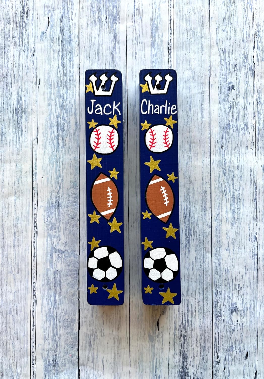 Personalized Sports Mezuzah, Children's Scroll Case, Jewish Hebrew Baby Naming, Bris Gift
