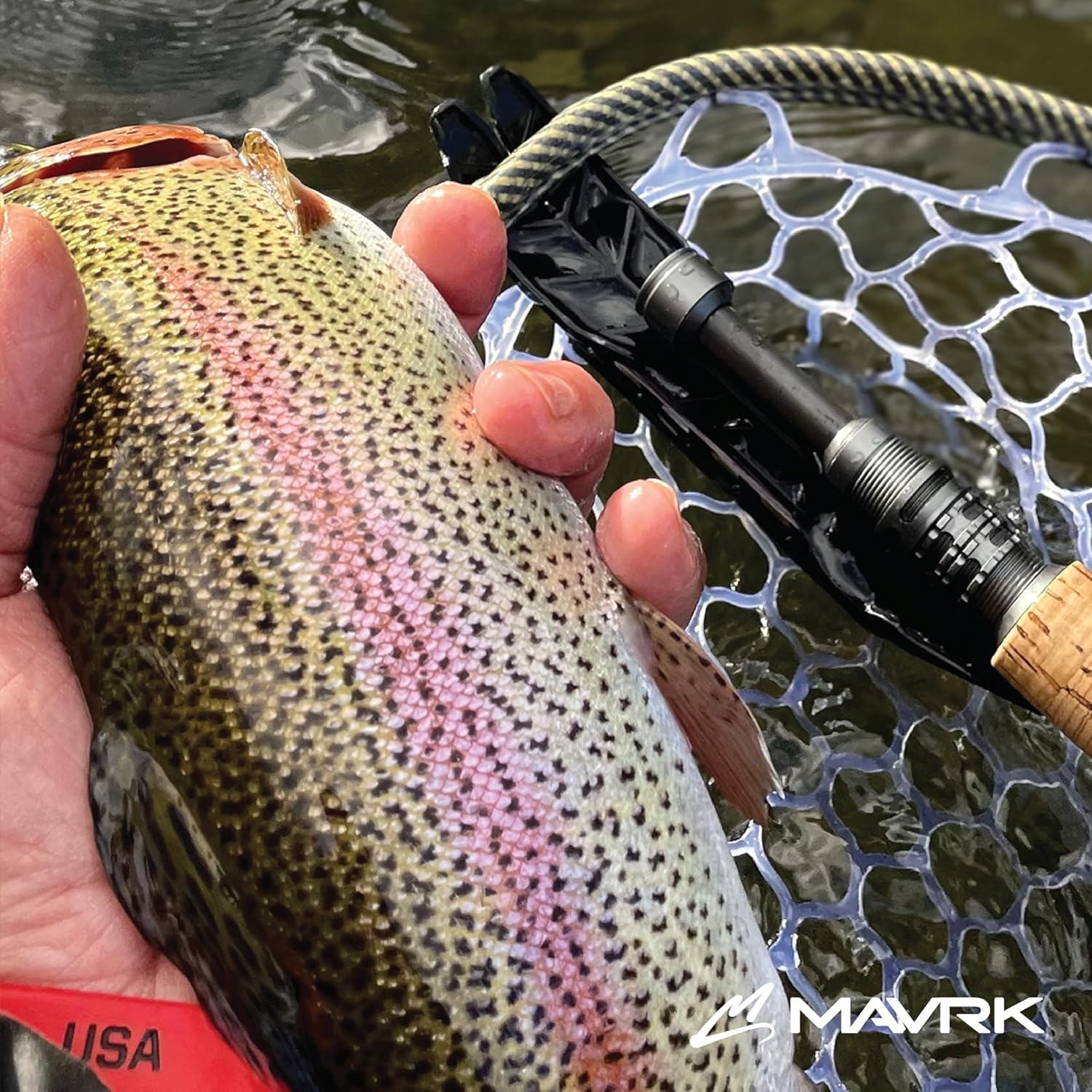 Mavrk USA Fly Fishing Reel | Large Arbor Closed Cage & Micro Reels | Euro Nymph & Floating Line | Ultra Lightweight, High Capacity, CNC Machined, Smooth Drag System