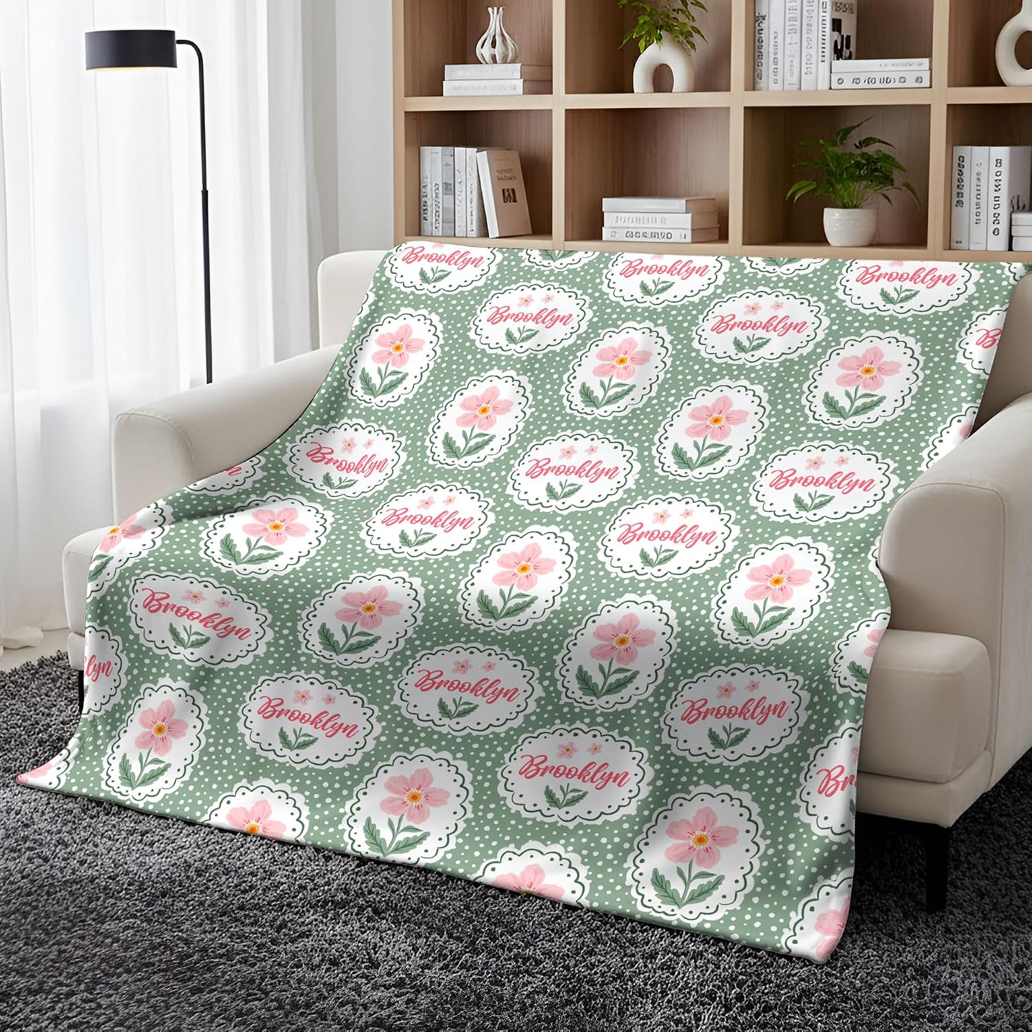 Blanket with Names Personalized, Custom Blanket Name for Women, Blankets with Names On Them 2