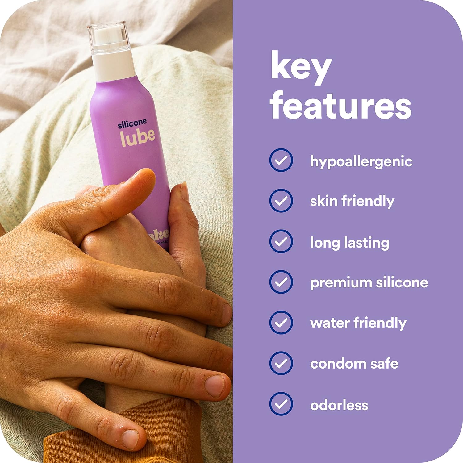 Hello Cake Personal Lubricants Bundle - Tush Cush Water and Silicone-Based Lubricant (3.3 oz) and Silicone-Based Lubricant (3.3 oz)