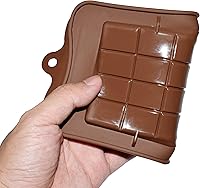 Vista 5 de homEdge Break-Apart Chocolate Molds, Set of 4 Packs Food Grade Non-Stick Silicone Protein and Energy Bar Molds