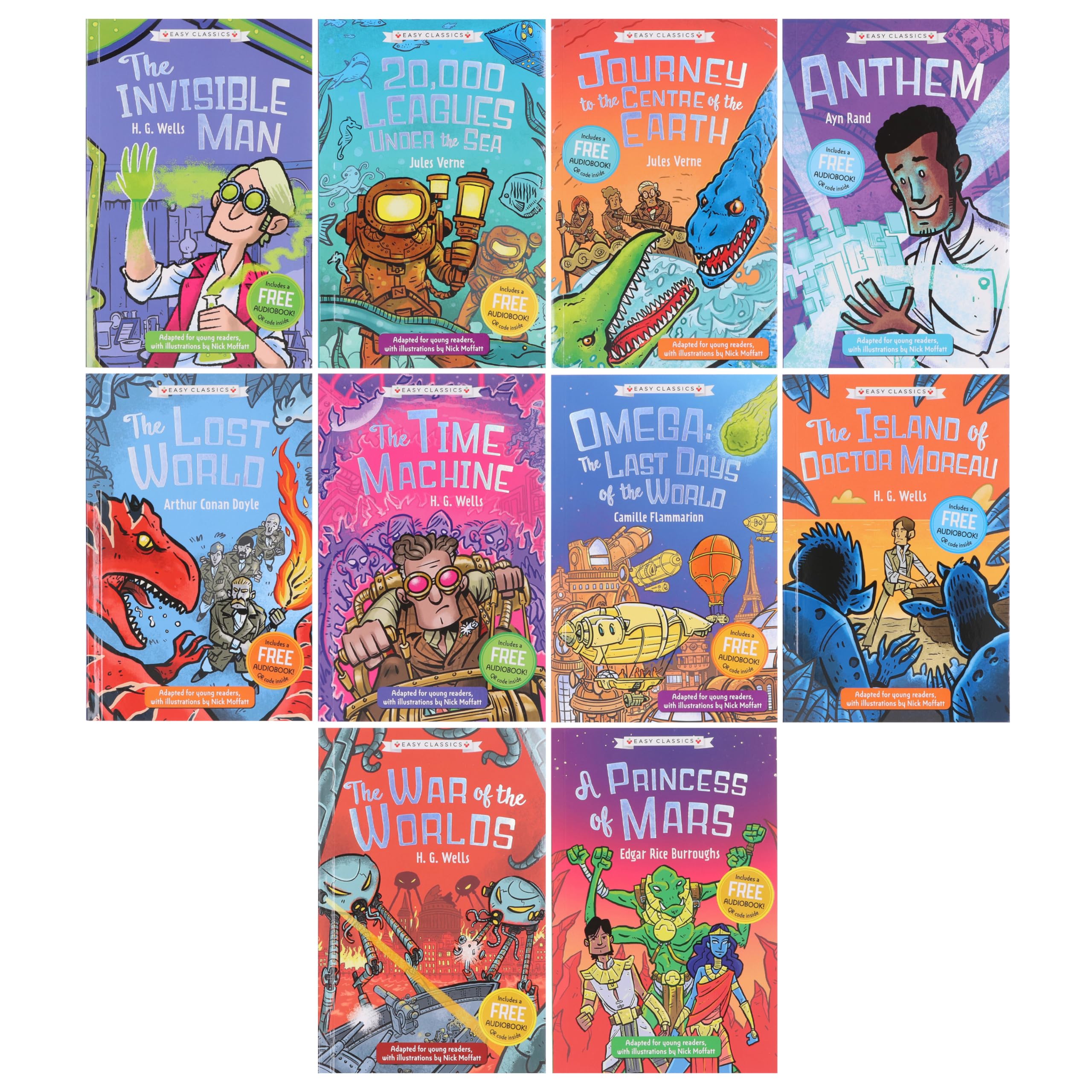 Sci-Fi Classics Children's Collection: 10 Book Box Set (The Science Fiction Children's Collection 10 Book Box Set)