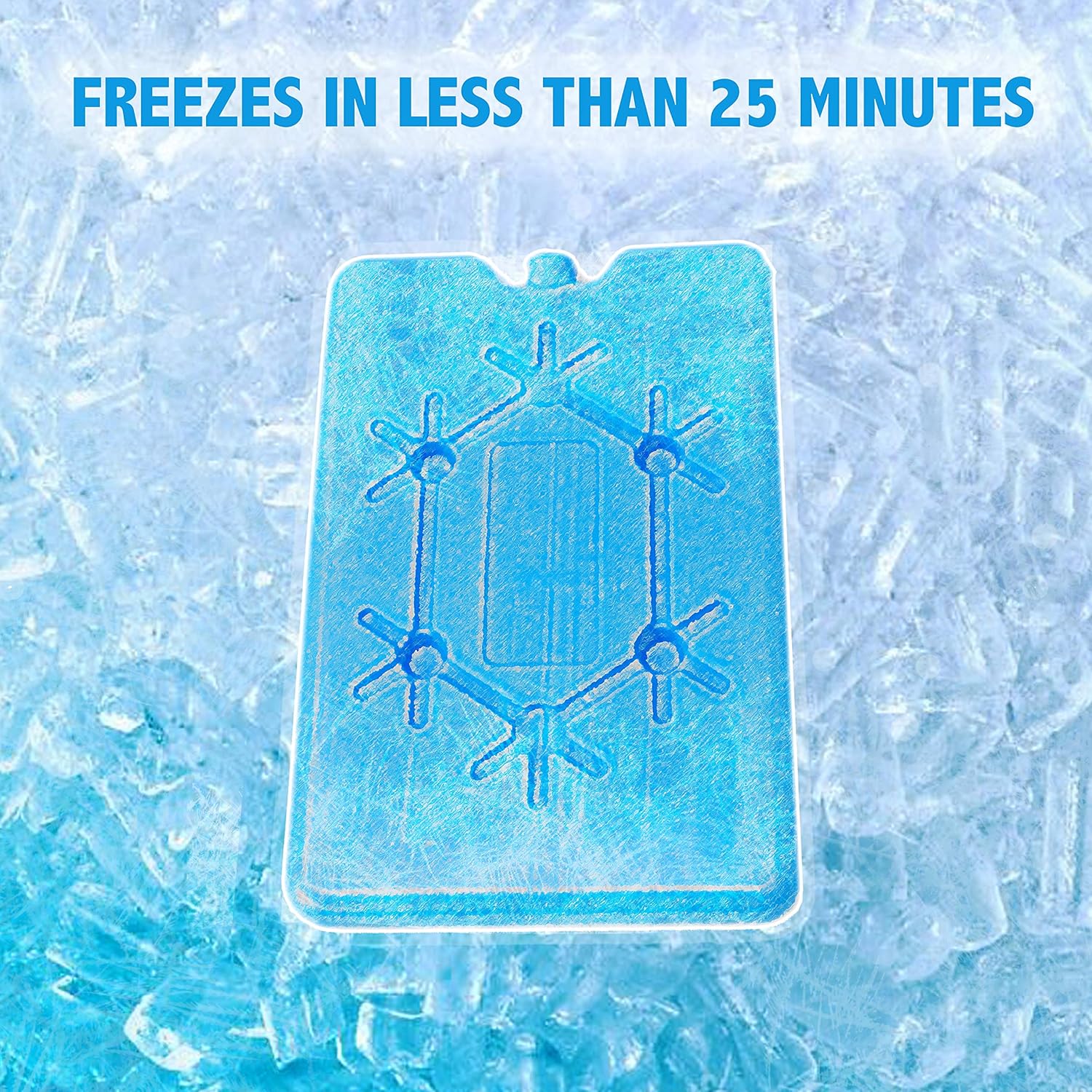 Slim + Lunch Box Ice Packs - XL & Small, Turquoise & Blue - Refreezable & Reusable - Perfect for Beach, Camping & Sports
