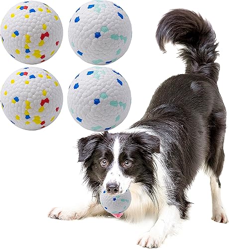 Miniatura 7 de Pelotas para perros de juguete para masticadores agresivos, bolas flotantes indestructibles y duraderas para perros para buscar, bola de goma sólida