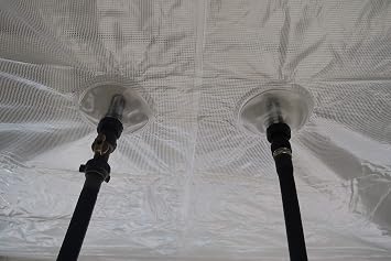 Roof leak diverter (10' x 10') by GoGrailey, Captures and Diverts Roof Leaks, Used for short and long-term response, Reusable + Fast Installation, Leak Catcher, Easily stores away, Leak Tarp