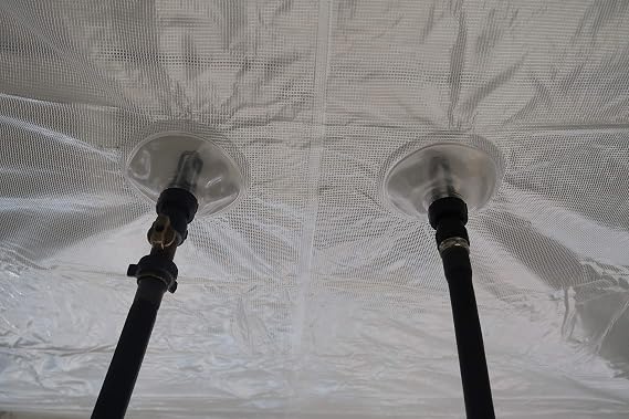 Roof leak diverter (10' x 10') by GoGrailey, Captures and Diverts Roof Leaks, Used for short and long-term response, Reusable + Fast Installation, Leak Catcher, Easily stores away, Leak Tarp