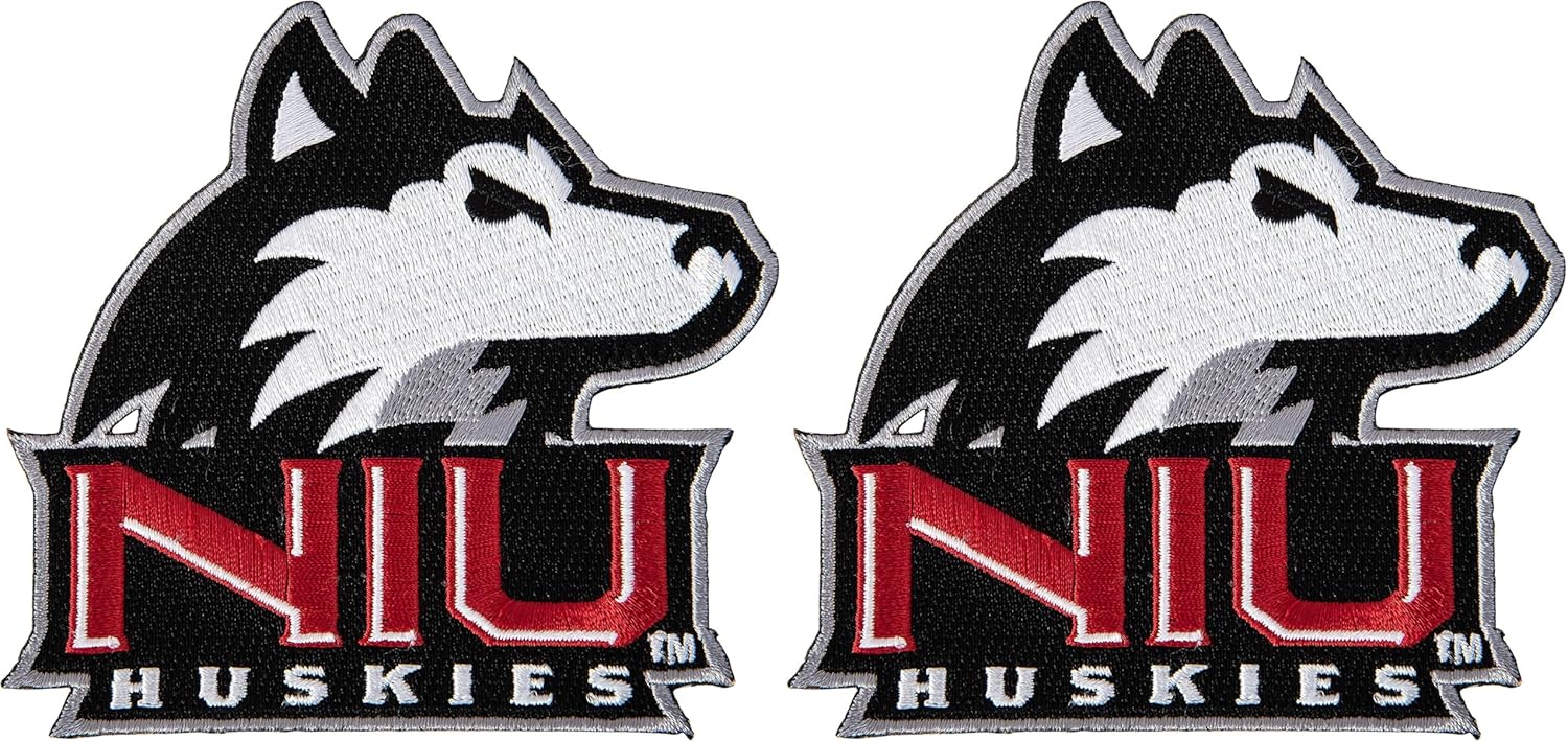 Desert Cactus Northern Illinois University Patch – Embroidered Iron On/Sew On Applique for Blazers, Jackets, Backpacks, Bags, Hats & Tactical Gear – Huskies (Patch - Design A) (Pack of 2)